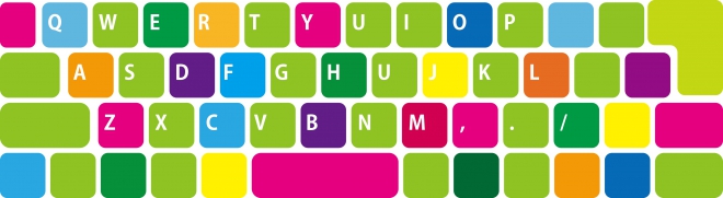 カラフルなキーボード